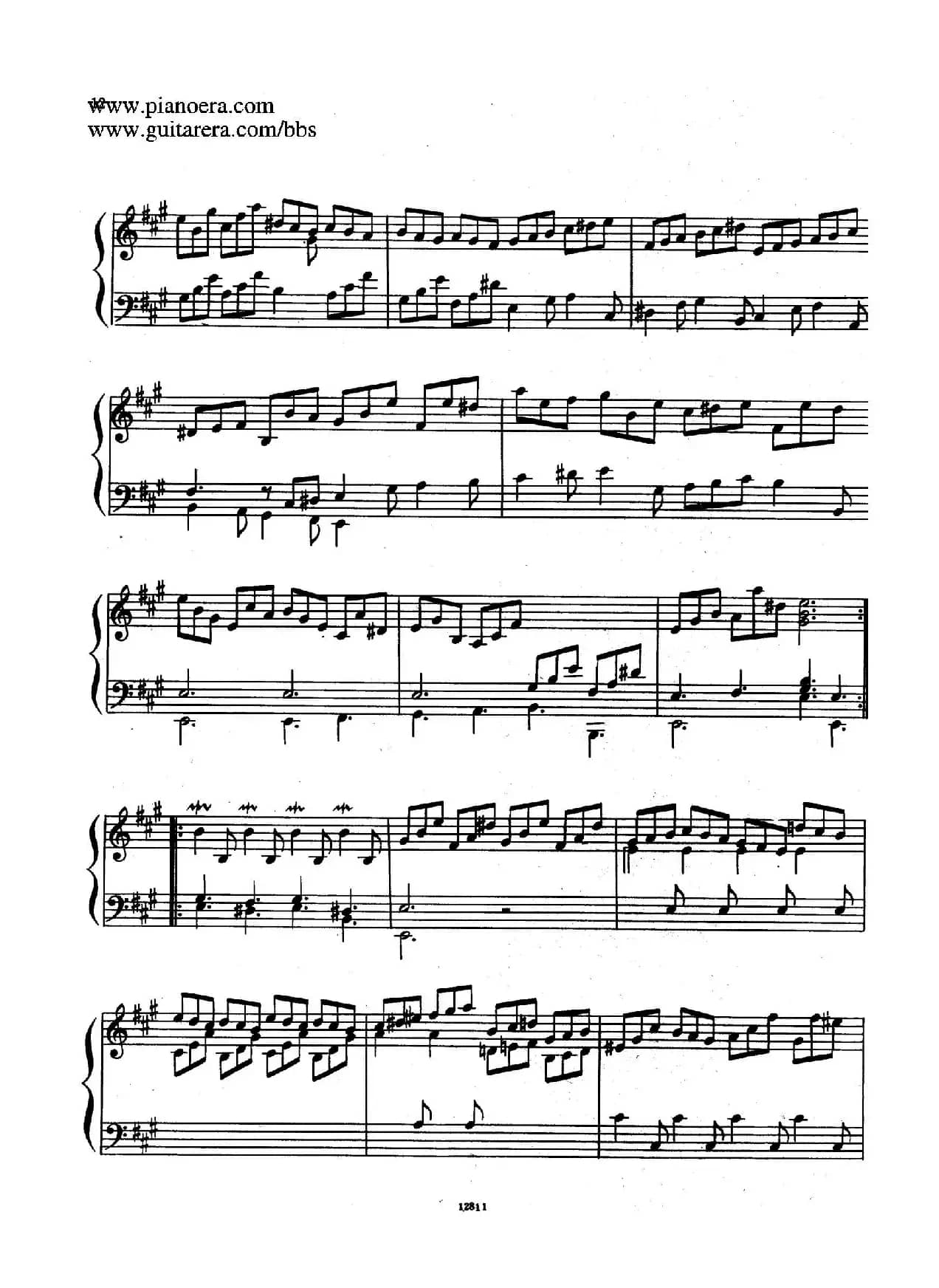 Suite No.1 in A Major HWV 426(A大调第一组曲)