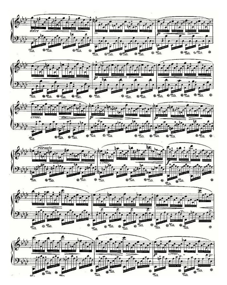 肖邦钢琴练习曲，Op.25之一