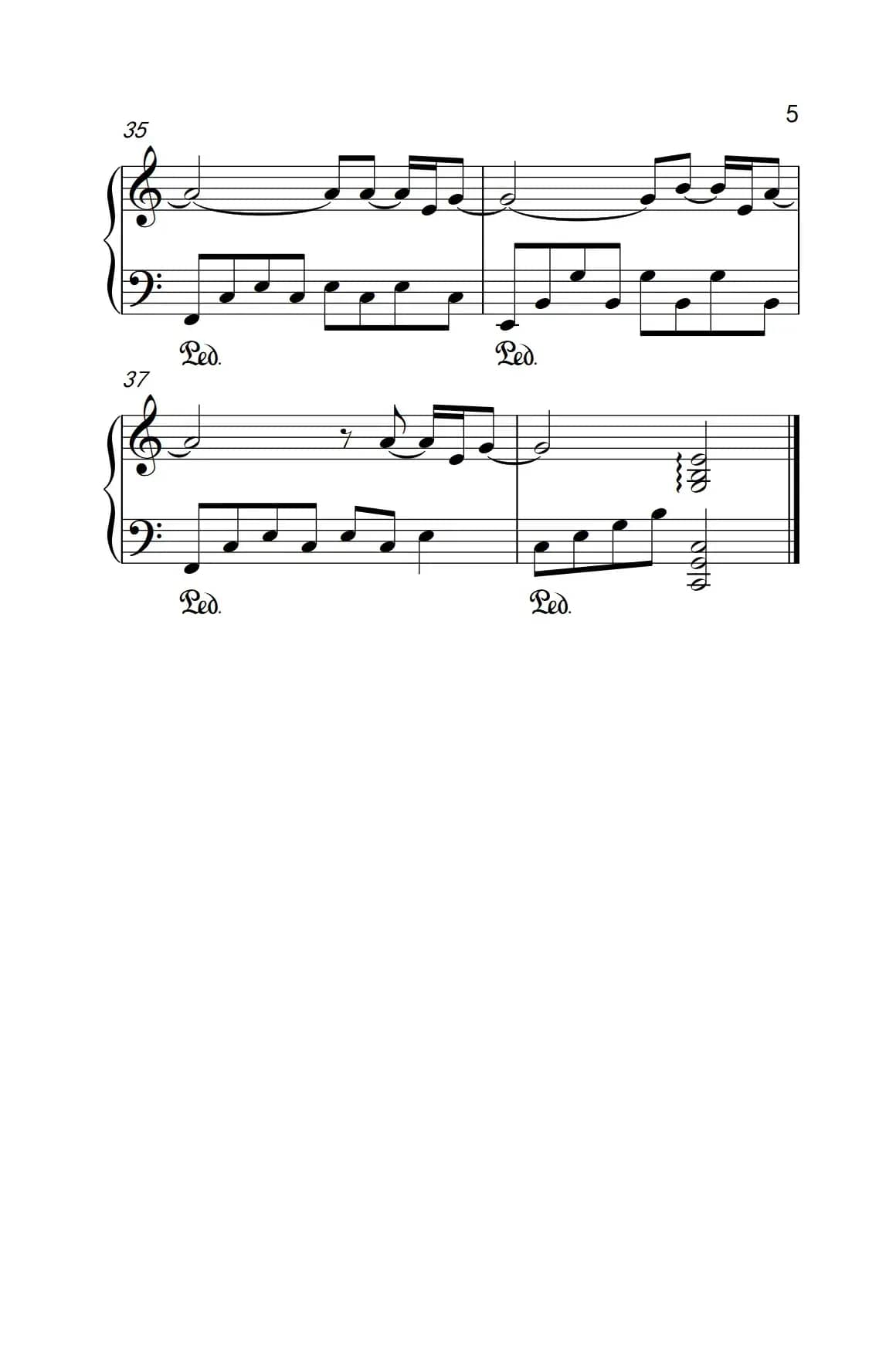 一半（《弹吧音教》制谱版）