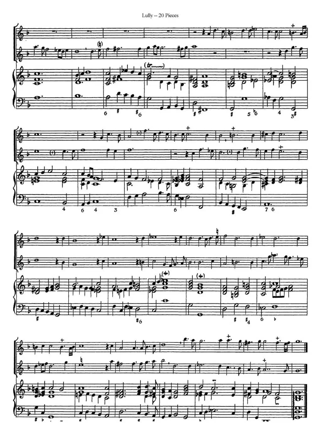 卢黎20首长笛附带钢琴伴奏曲