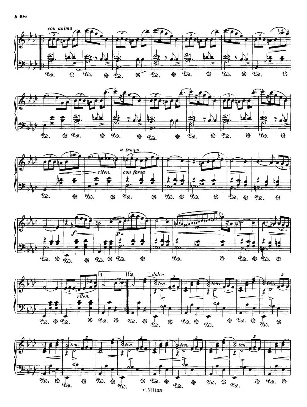 L'adieu Op69 No1 （降A大调离别圆舞曲Op.69-1）