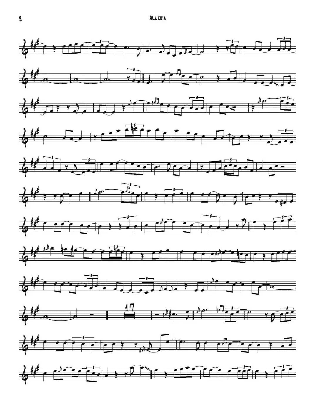 Alleria（高音萨克斯）