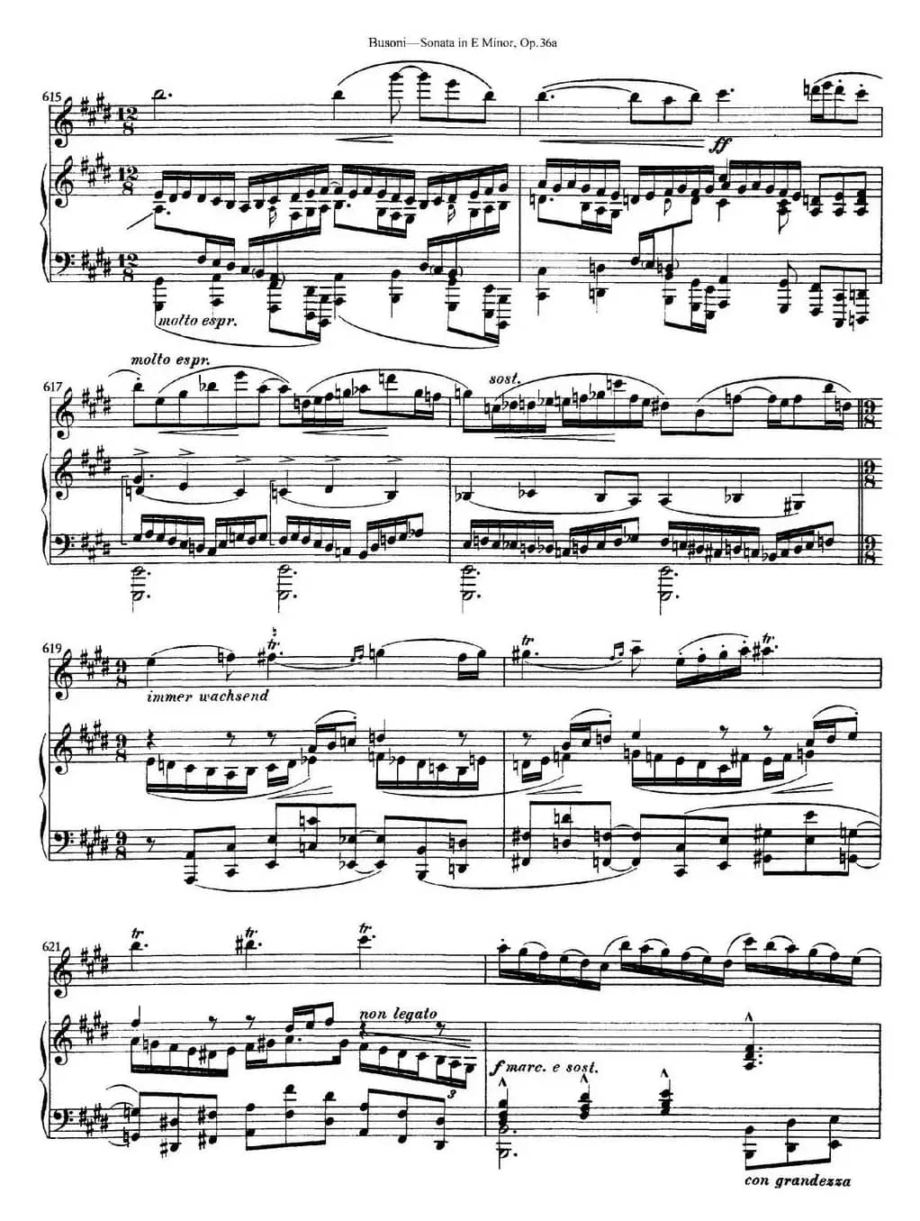 Violin Sonata No.2 in E Minor Op.36（小提琴+钢琴伴奏）
