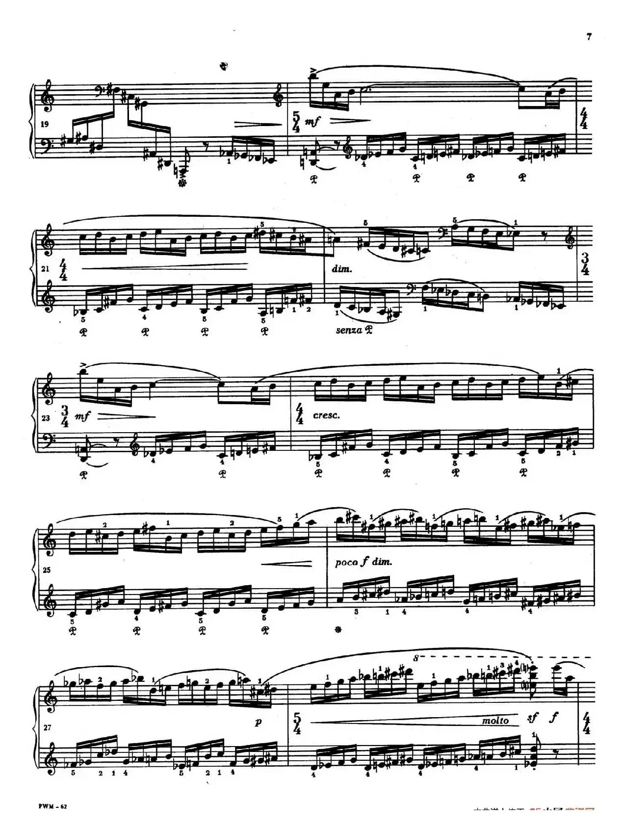 Two Studies（2首练习曲 1. 快板）