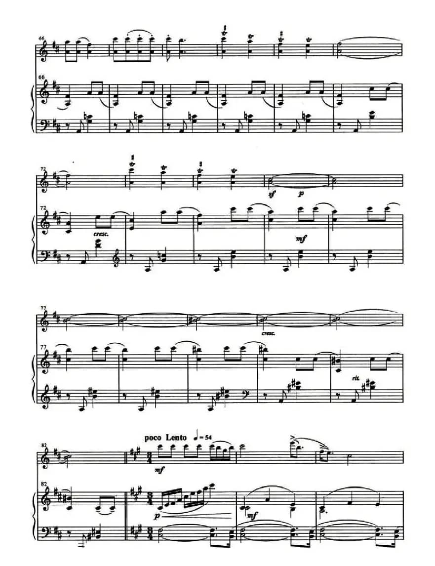 春天舞曲（小提琴+钢琴伴奏）