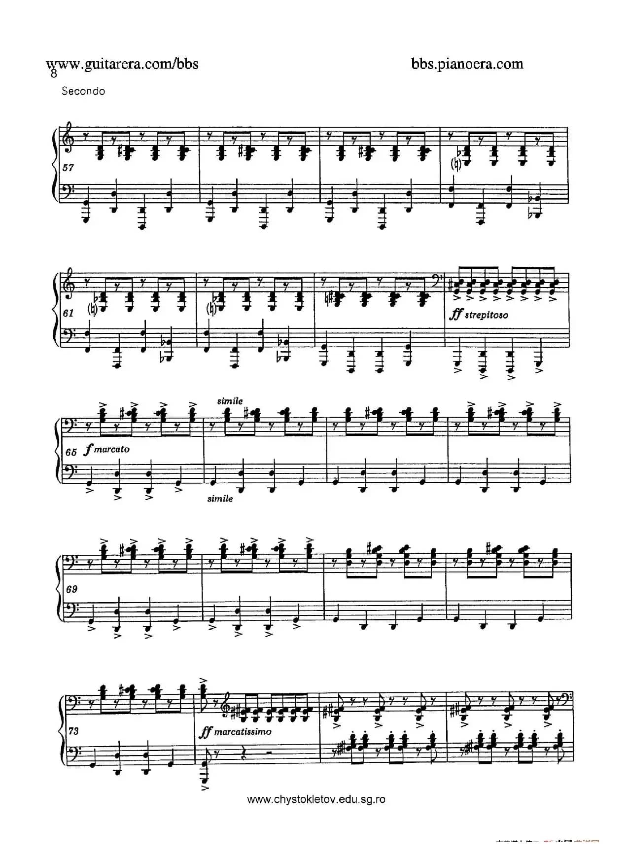 Sabre Dance（马刀舞曲）（四手联弹版）