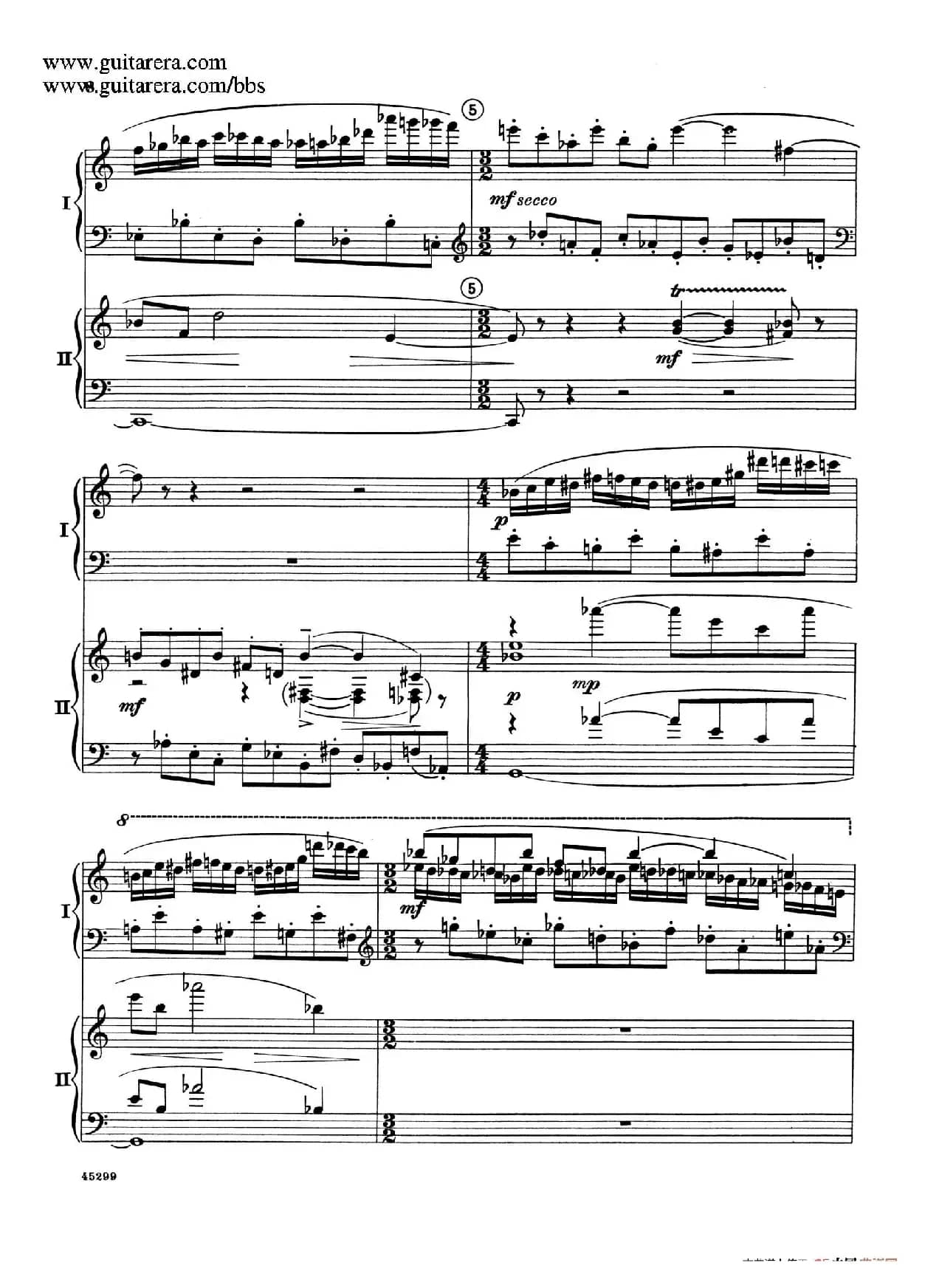 Piano Concerto Op.38（钢琴协奏曲·双钢琴·第一乐章）