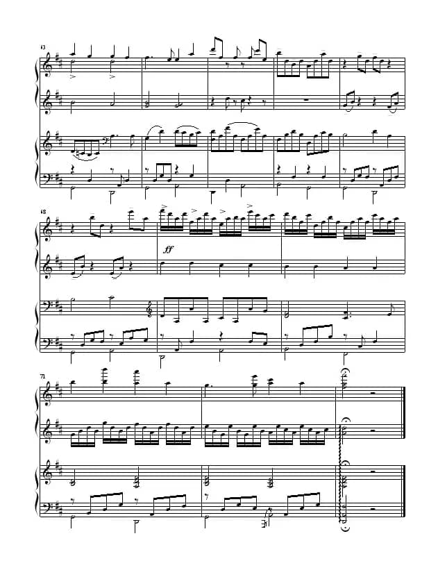 Canon（四手联弹）