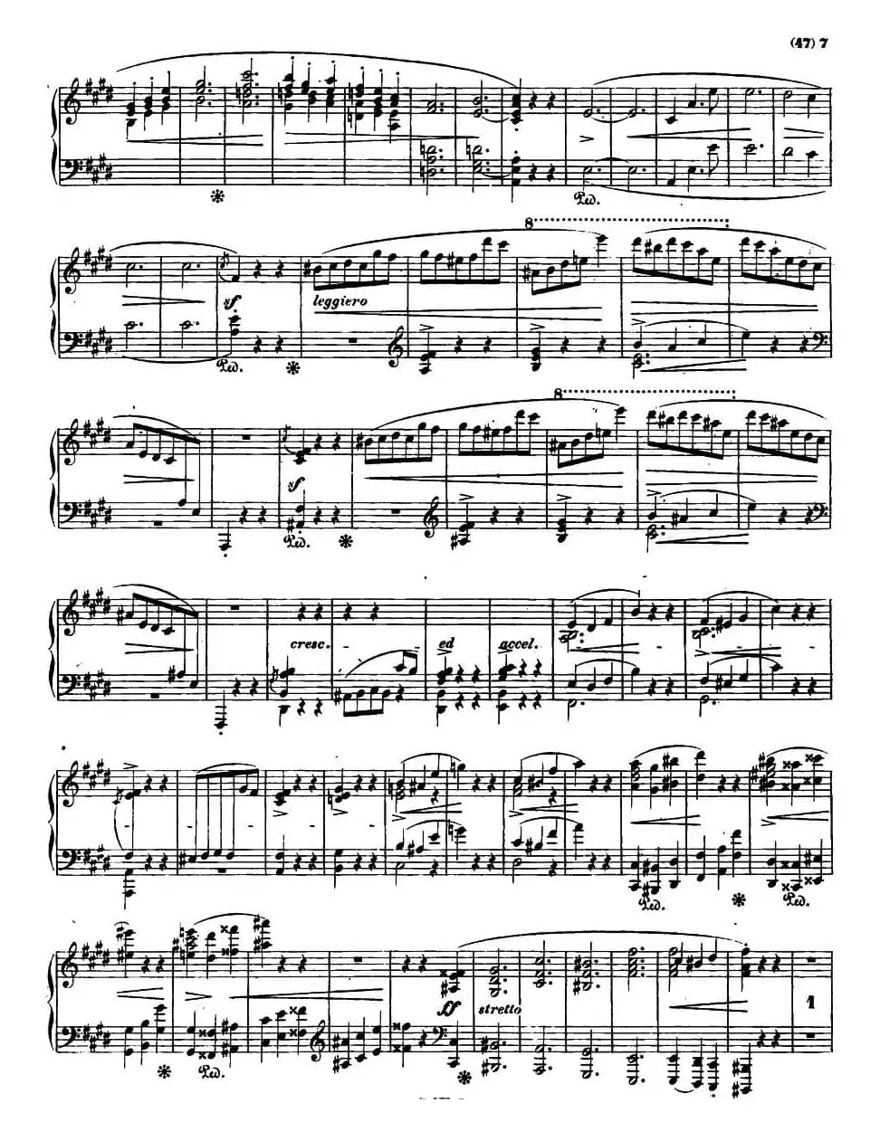 E大调钢琴谐谑曲Op.54(第四号)