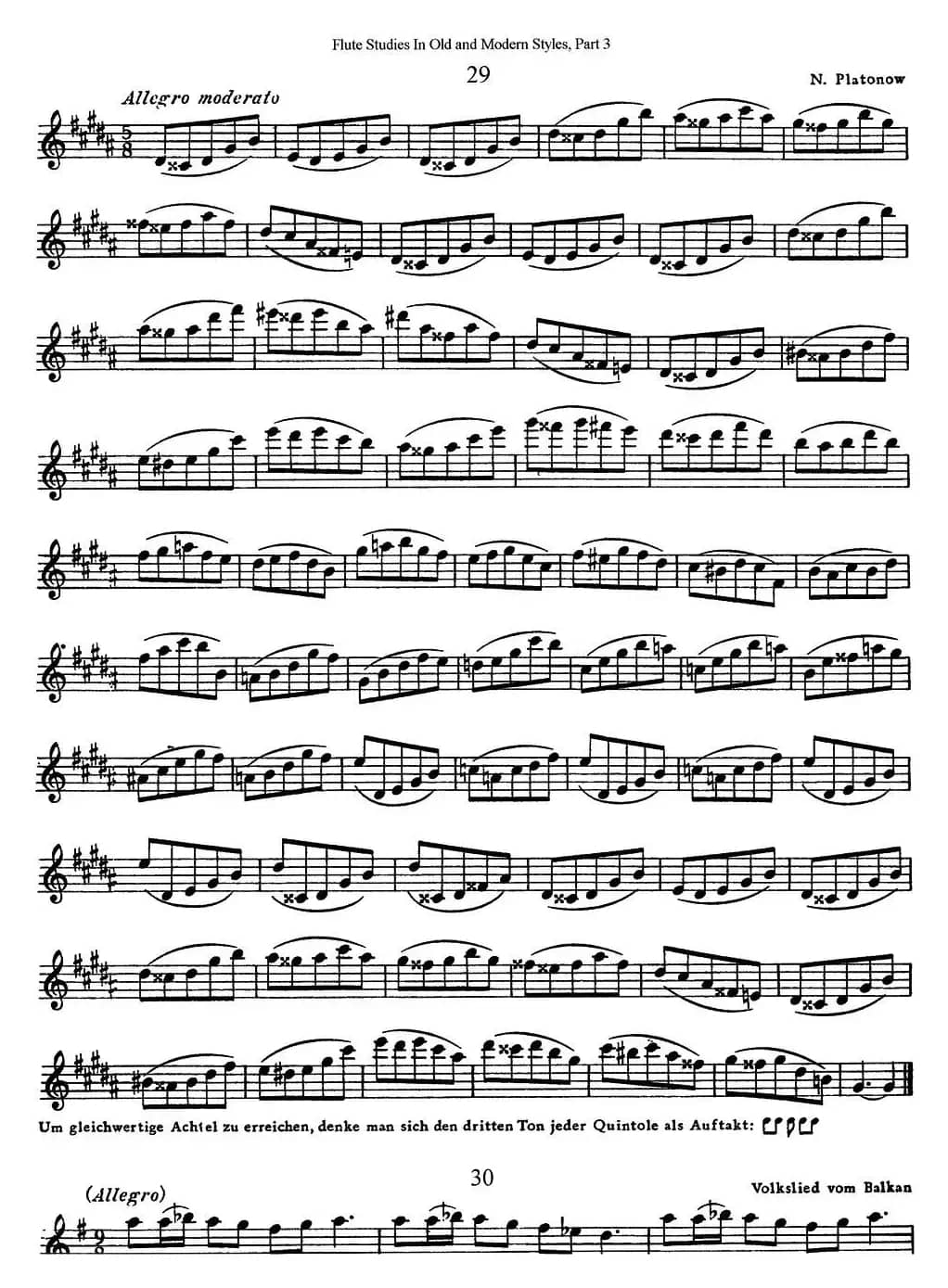 斯勒新老风格长笛练习重奏曲（第三部分）（NO.29-NO.31）