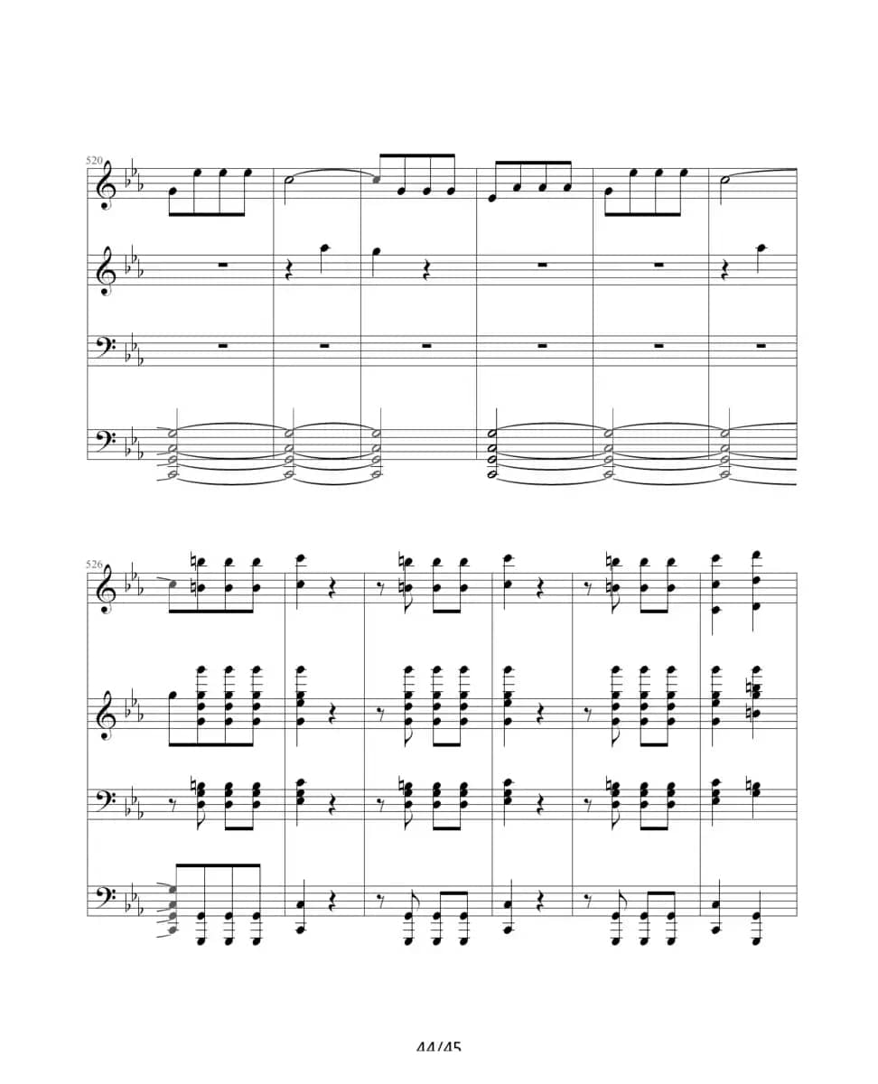 命运交响曲（四手联弹）