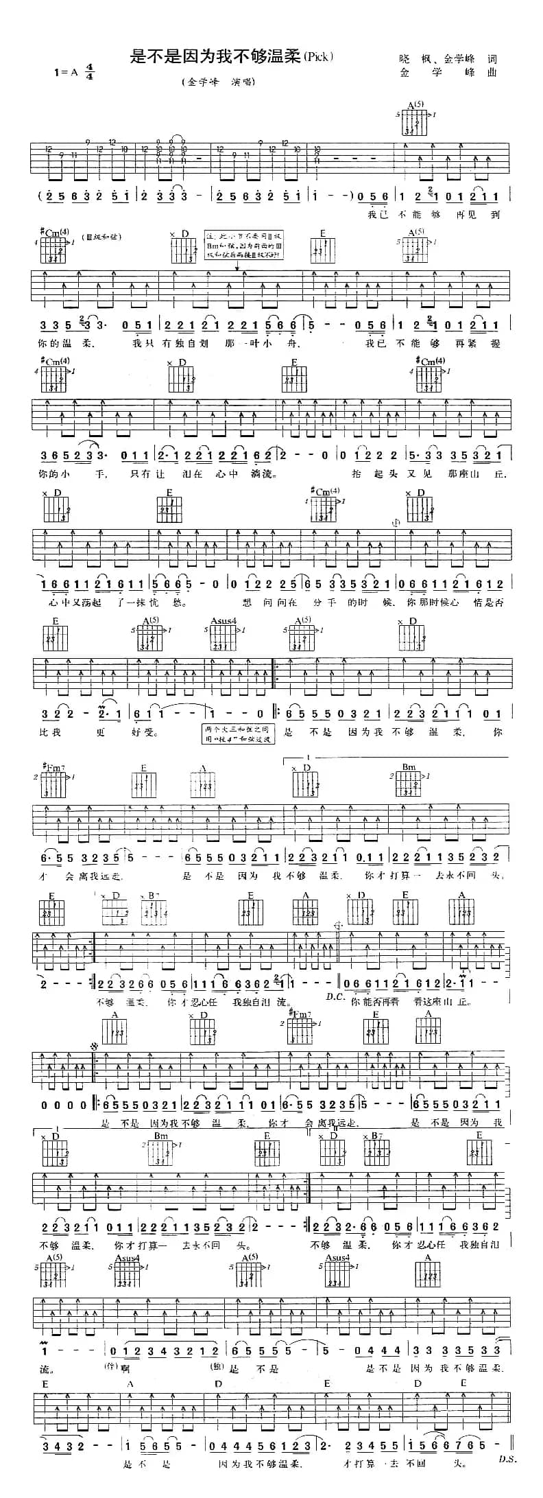 是不是因为我不够温柔