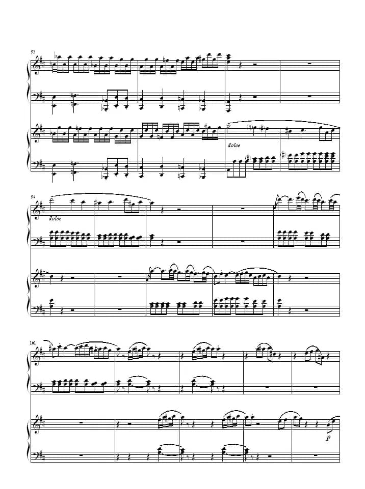 D大调双钢琴奏鸣曲K448第一乐章