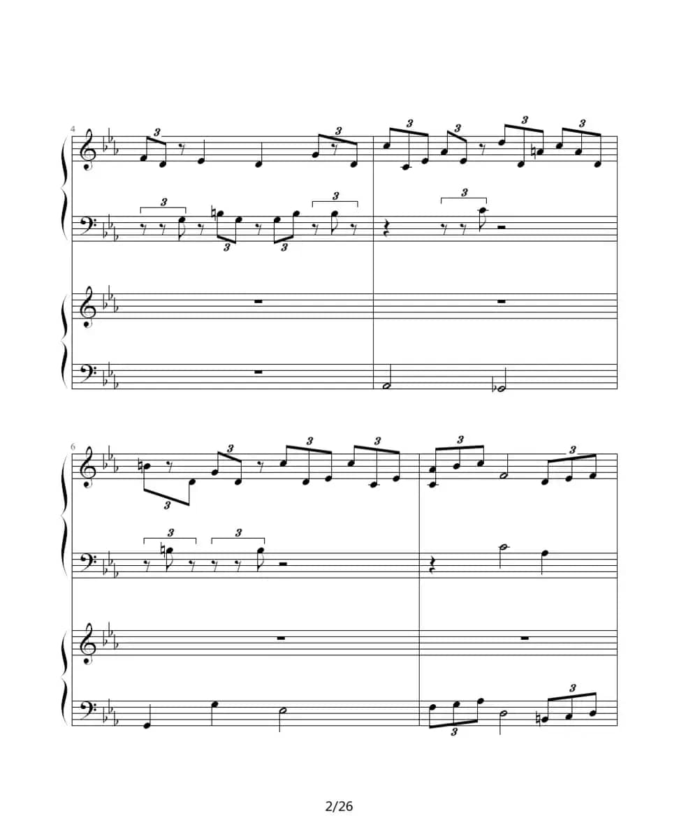 ココロの音（双钢琴）