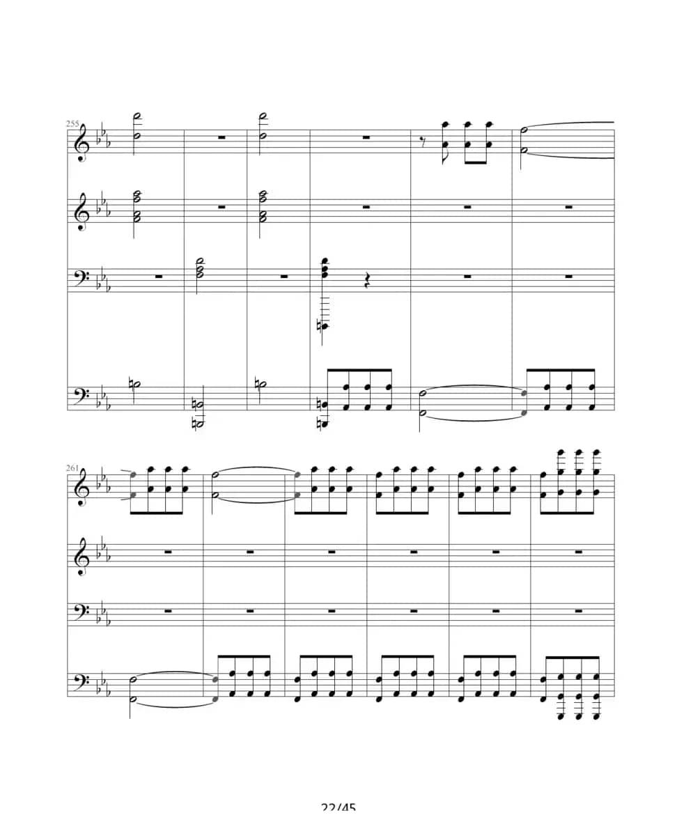 命运交响曲（四手联弹）