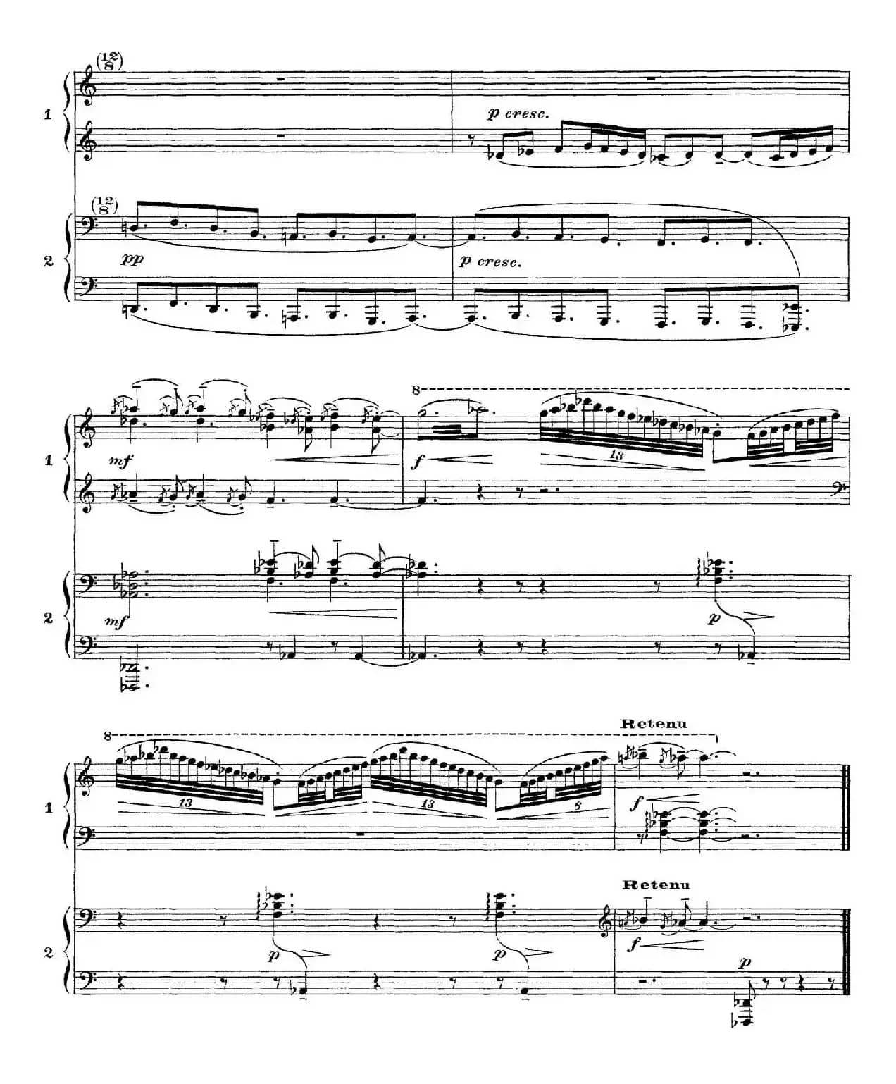 Six Epigraphes Antiques（6首古代墓志铭·四手联弹·Ⅲ）