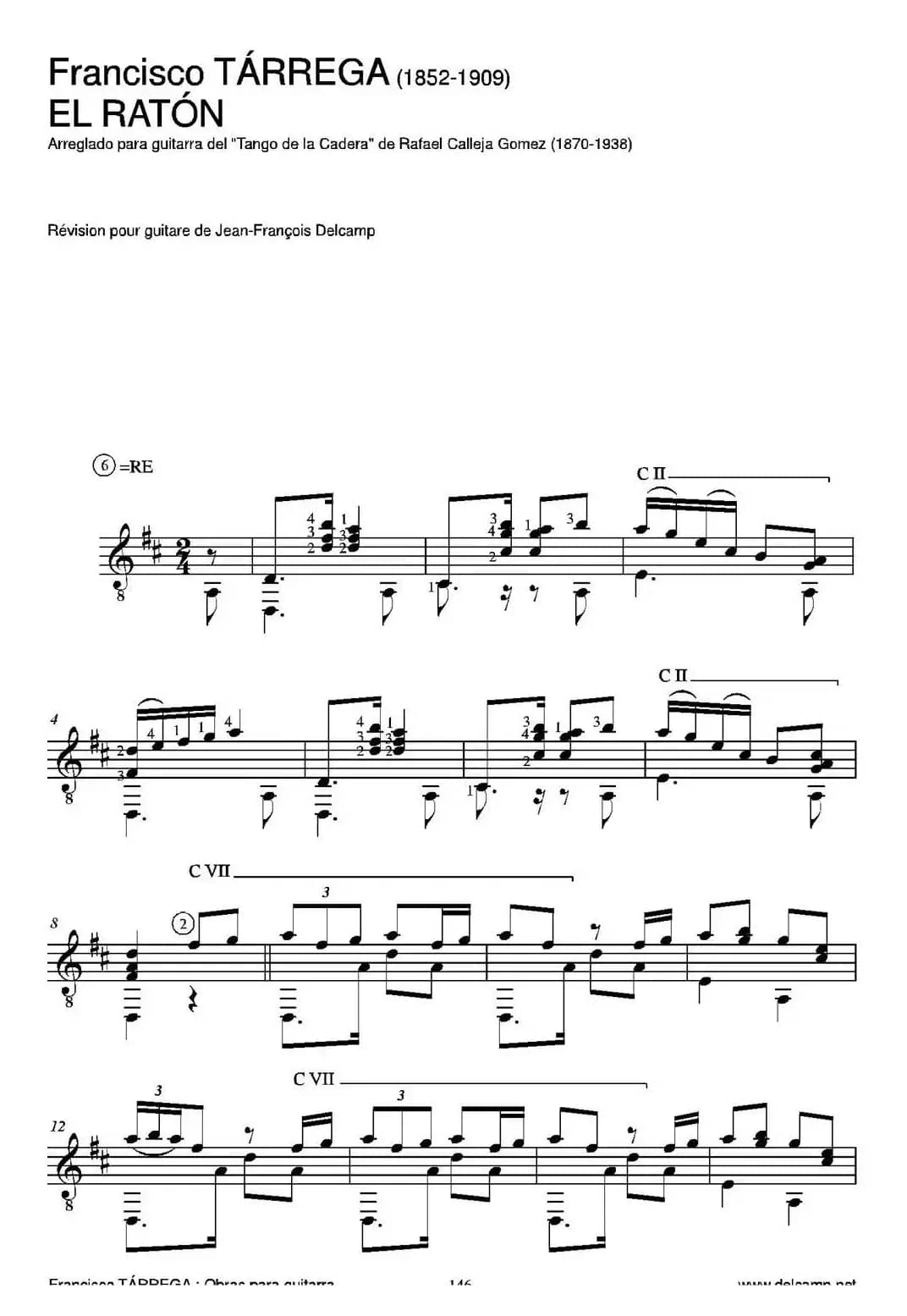 EL RATON(Arreglado para guitarra del