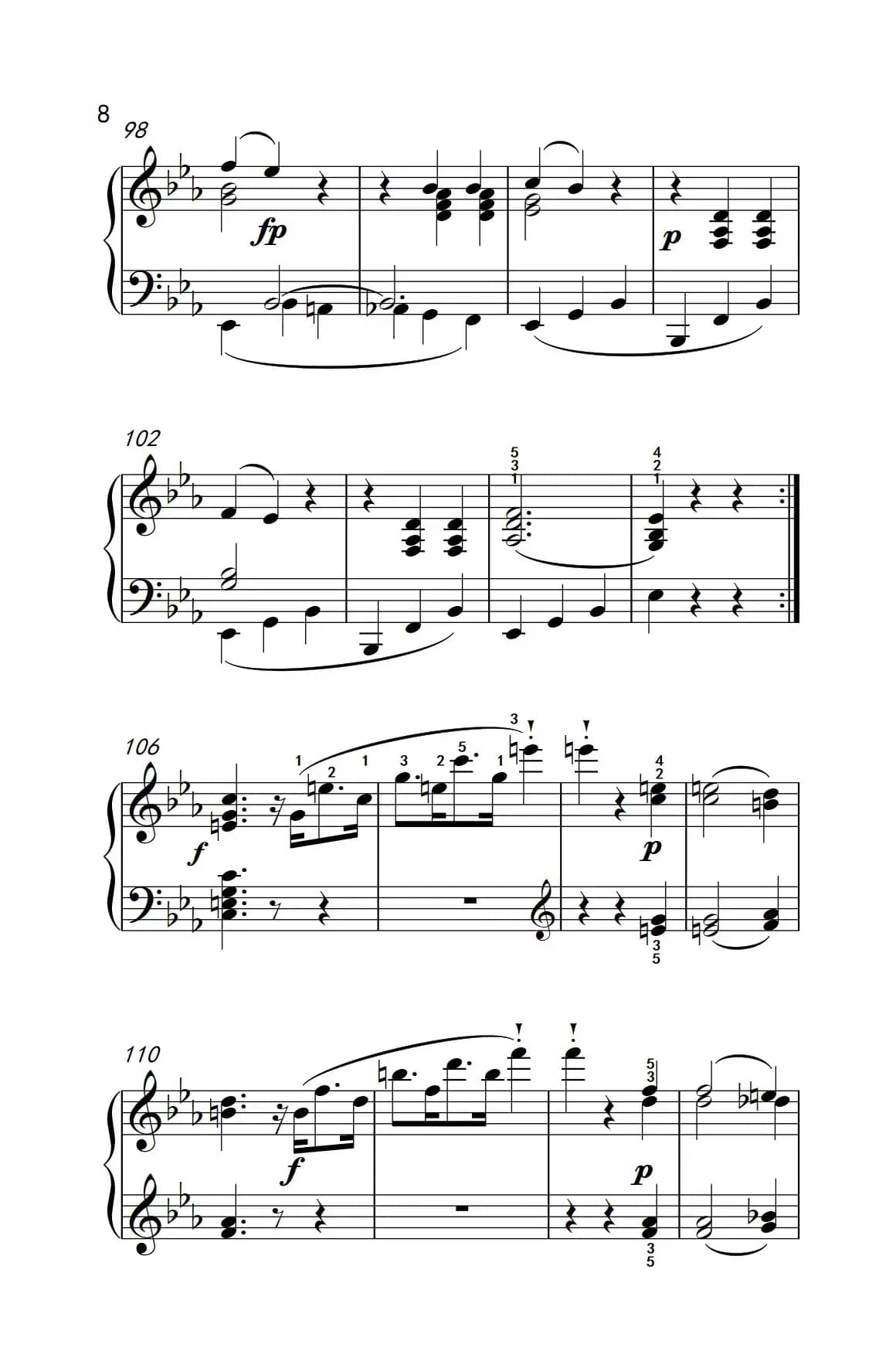 奏鸣曲 Opus 10 Nr.1 第一乐章（贝多芬奏鸣曲集 2）