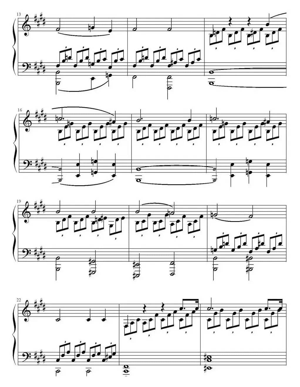 Mondscheinsonate(1st movement)（月光奏鸣曲第一乐章）