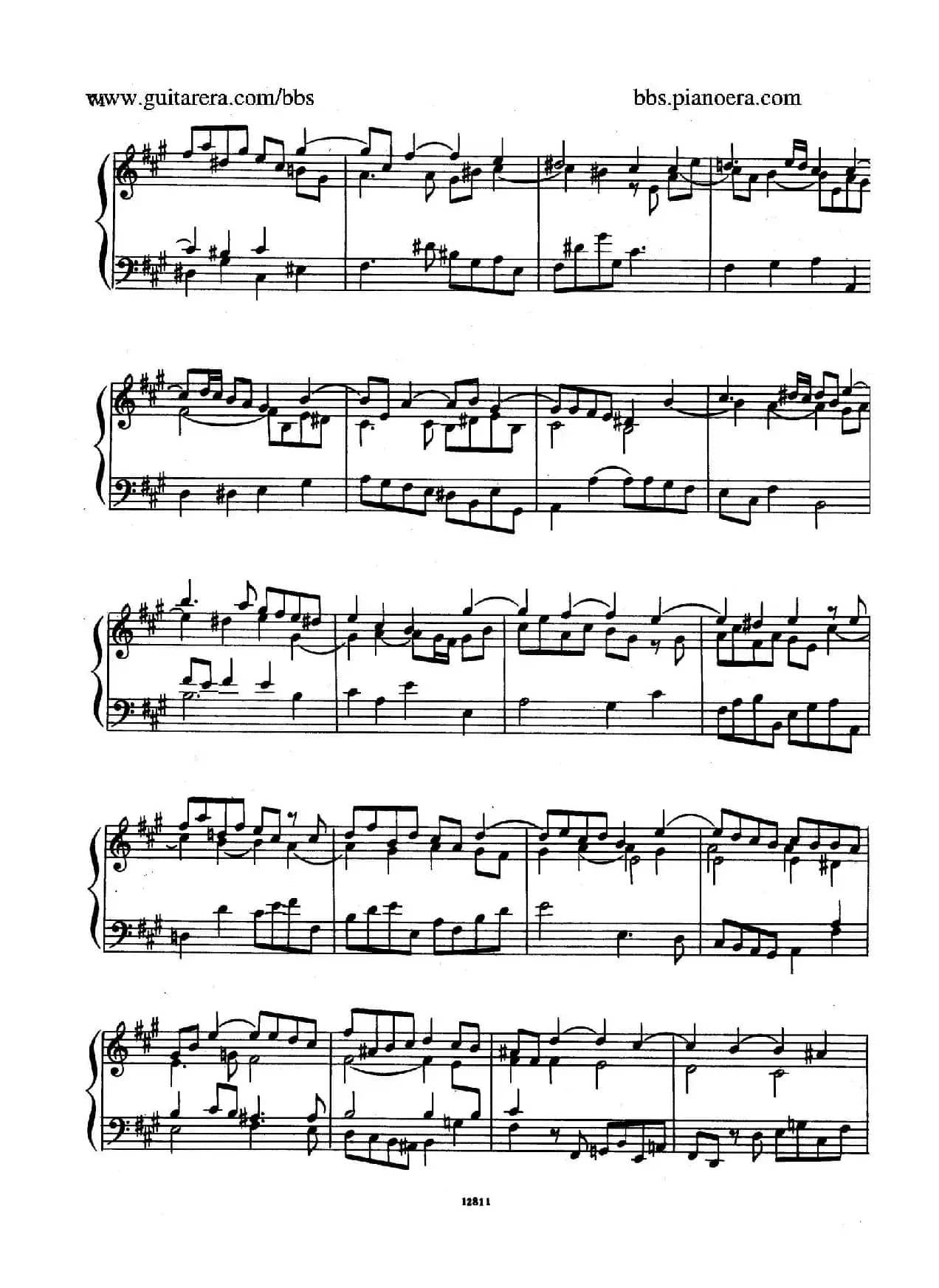 Suite No.6 in f-sharp Minor HWV 431（升f小调第六组曲）