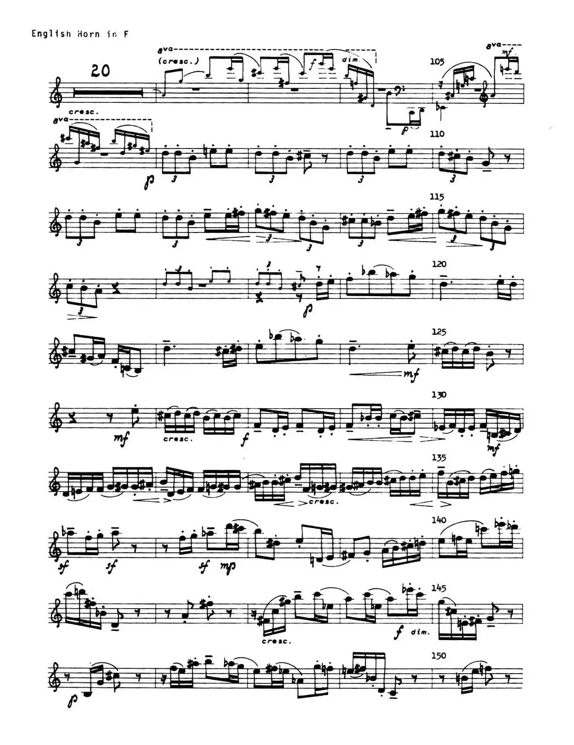 Sonata（英国管与钢琴奏鸣曲英国管分谱）