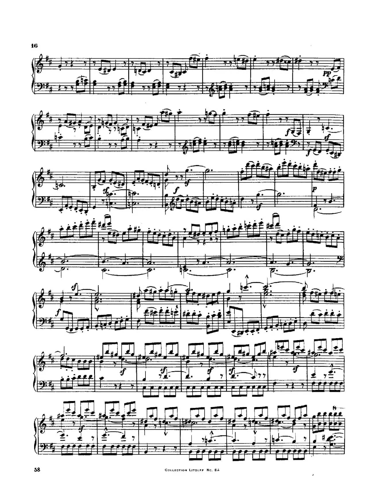 String Quartet No.3 in D Major Op.18-3（D大调第三弦乐四重奏·钢琴独奏版）