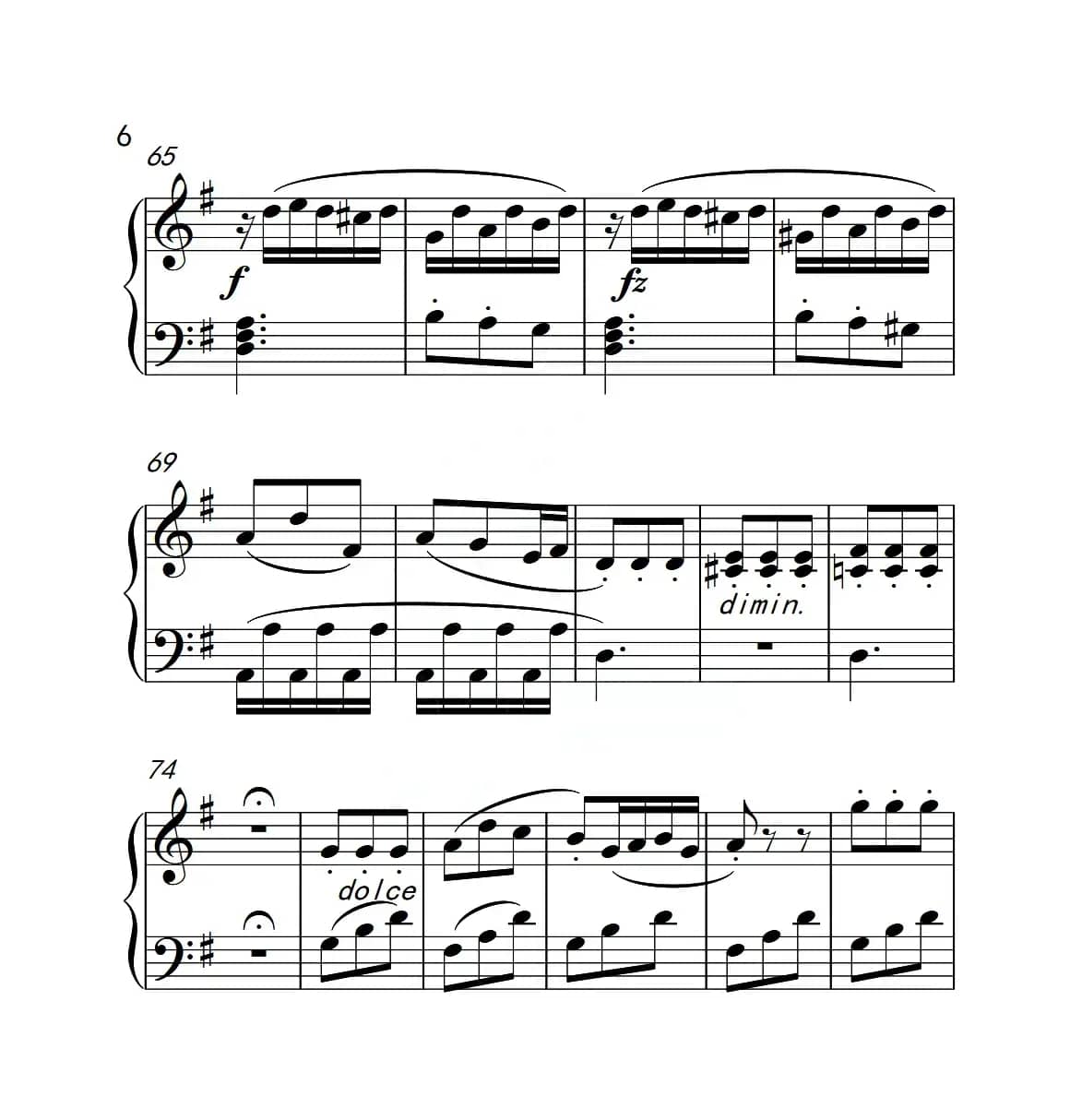 第三级B组 小奏鸣曲（中国音乐学院钢琴考级作品1~6级）