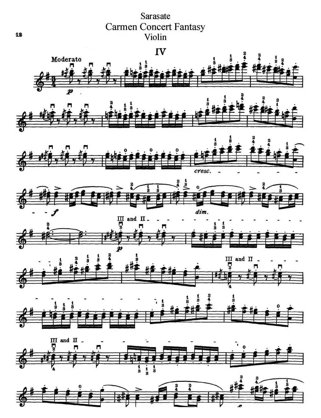 Carmen Concert Fantast Op.25（Ⅳ）