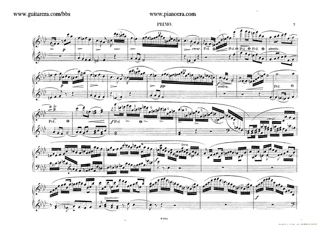 Piano Concerto No.2 in f Minor Op.21（f小调第二钢琴协奏曲·四手联弹版）