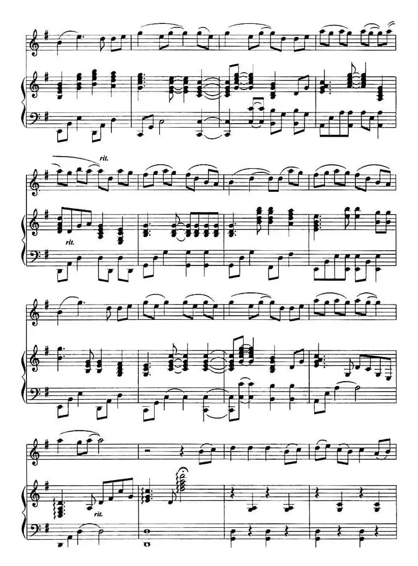 天黑黑（小提琴+钢琴伴奏）