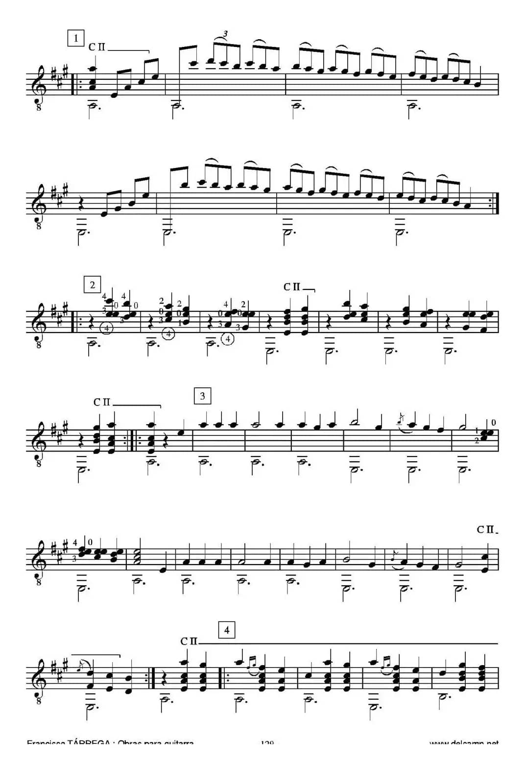 GRAN JOTA DE CONCIERTO(Arreglado sobre la Jota aragonesa de Julian Arcas)（古典吉他）