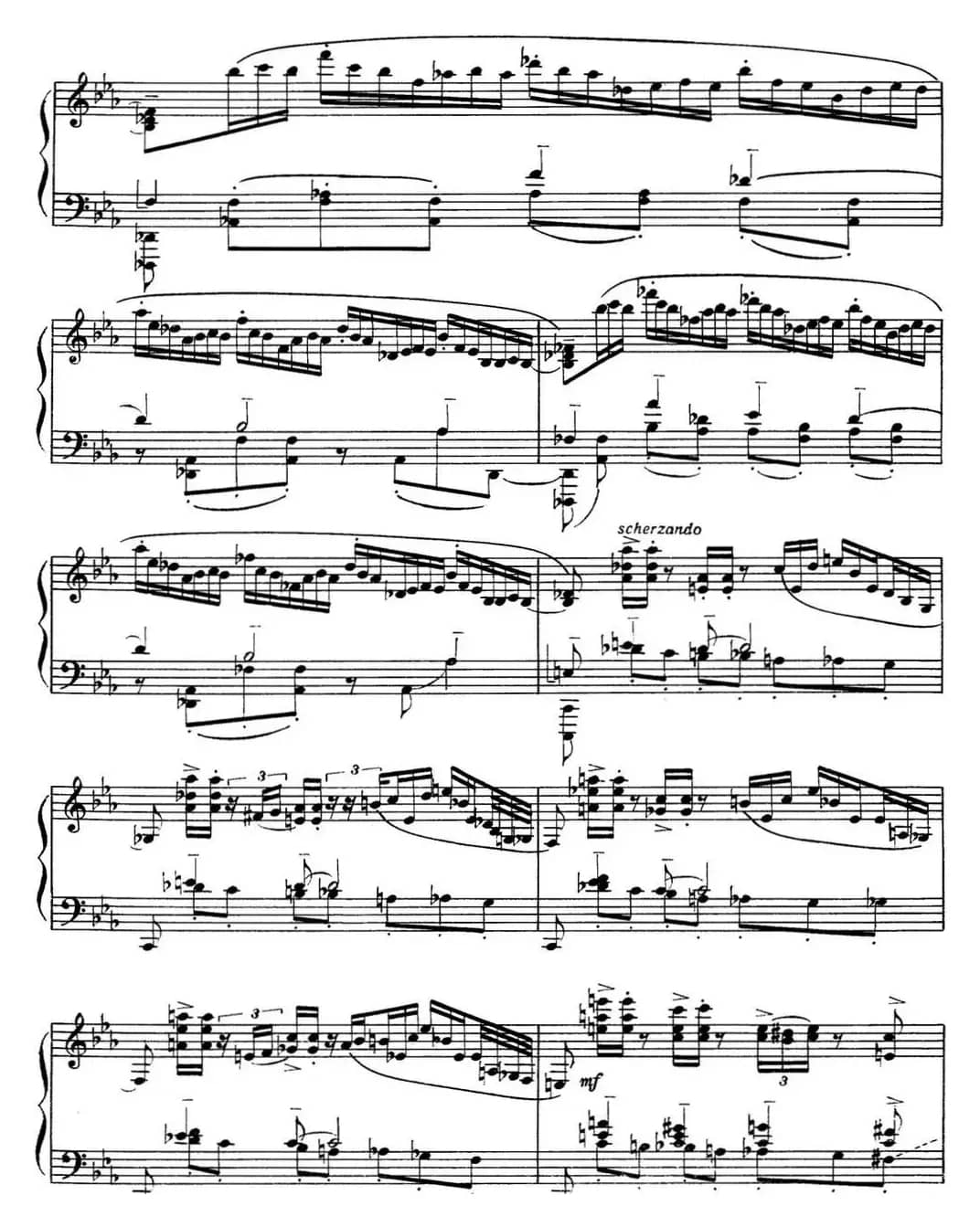 拉赫玛尼诺夫 音画练习曲9或10 Etudes tableaux Op.39 No.1