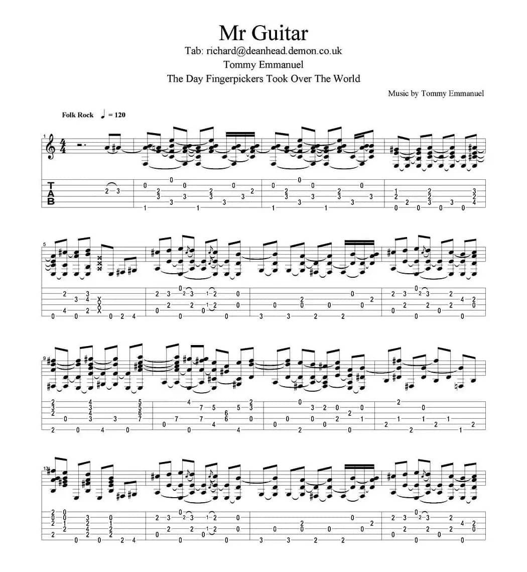 tommy emmanuel：mr guitar（指弹吉他）