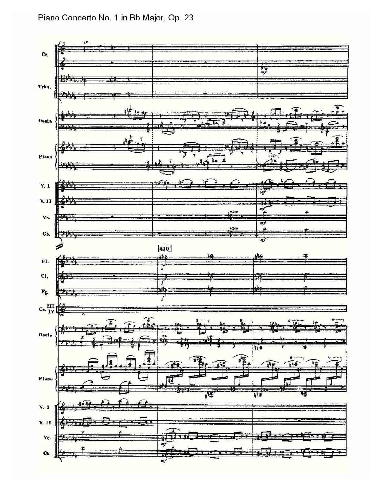 Bb大调第一钢琴协奏曲,Op.23第一乐章第二部（一）
