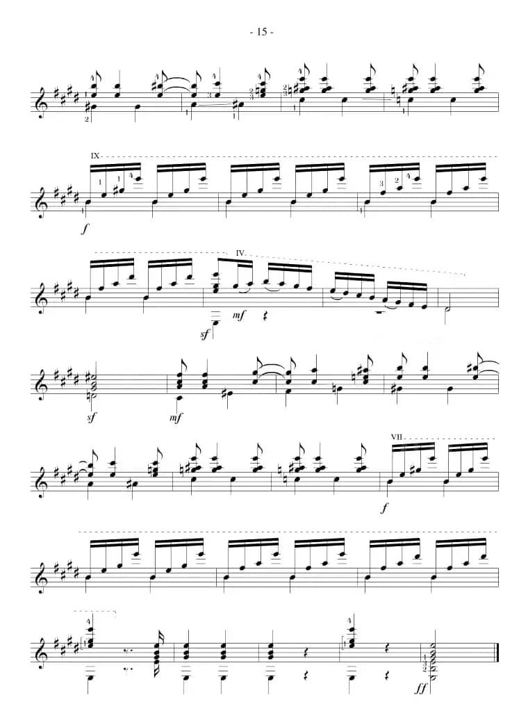 Mauro Giuliani《12 Studies,Op.48》（STUDY 9）