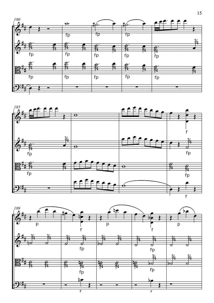 费加罗的婚礼（弦乐四重奏）