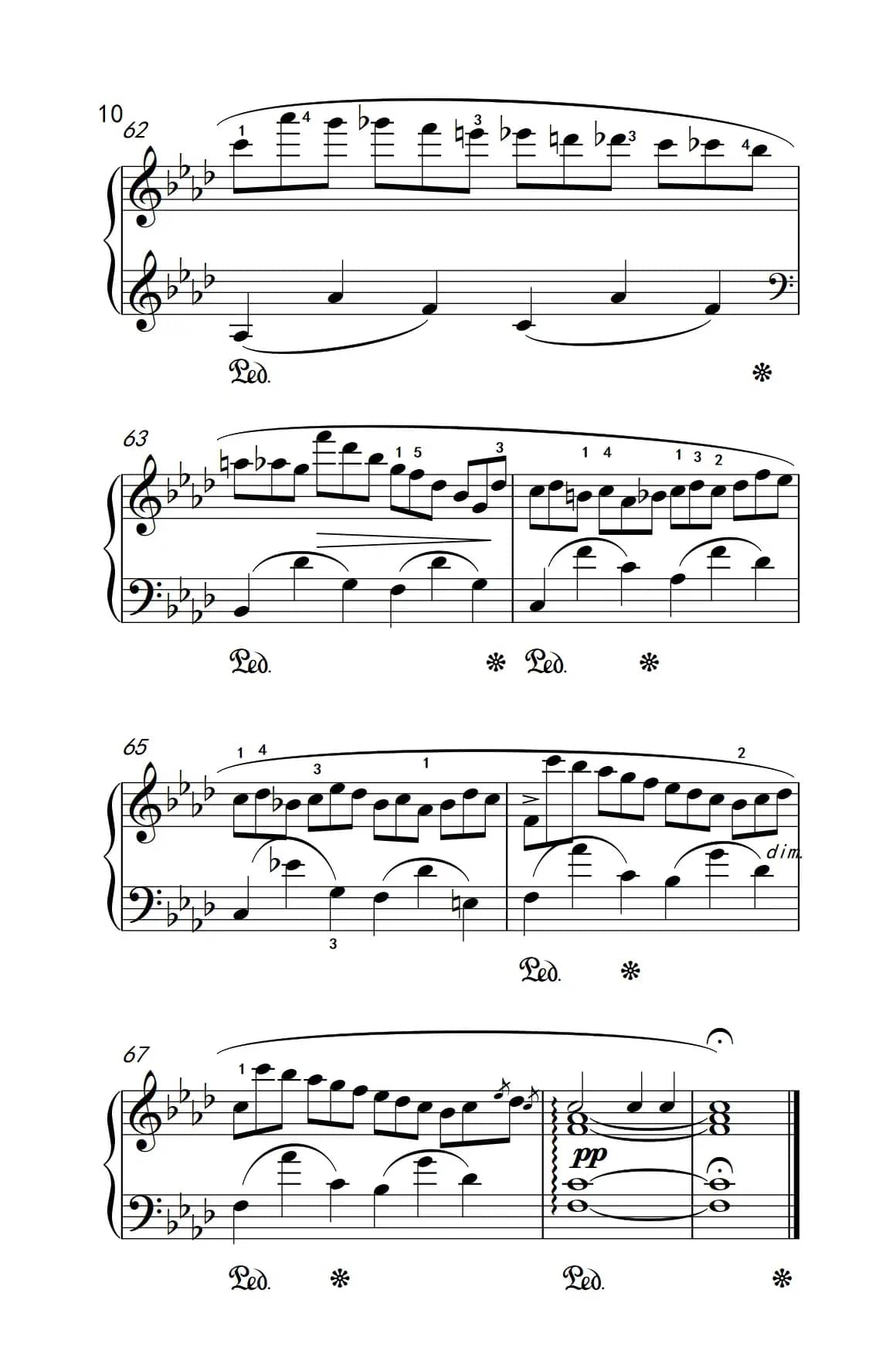 第九级1.练习曲 Op.25 No.2（中央音乐学院 钢琴（业余）考级教程 7-9级）