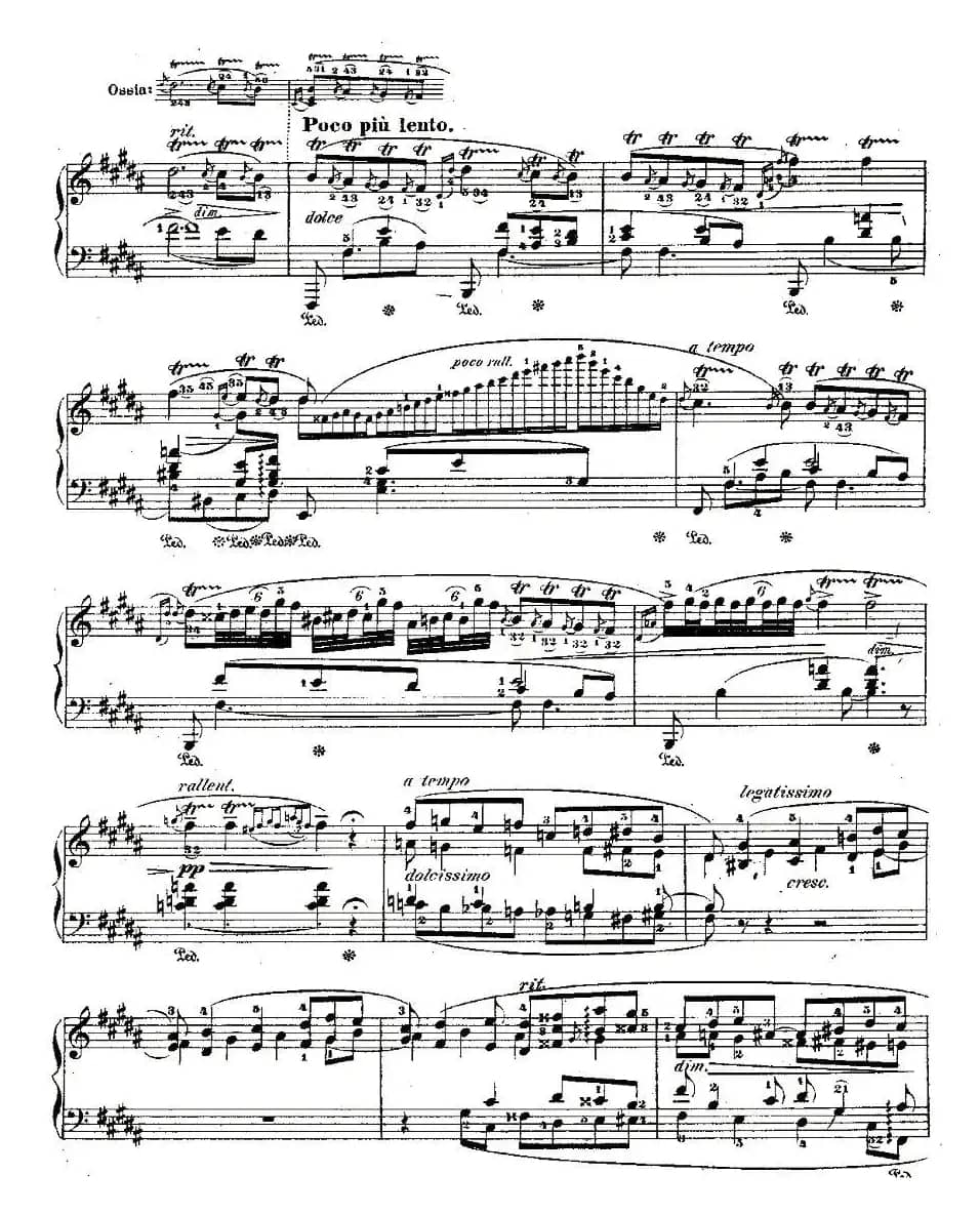 B大调夜曲Op.62－1（Deux  Nocturnes）