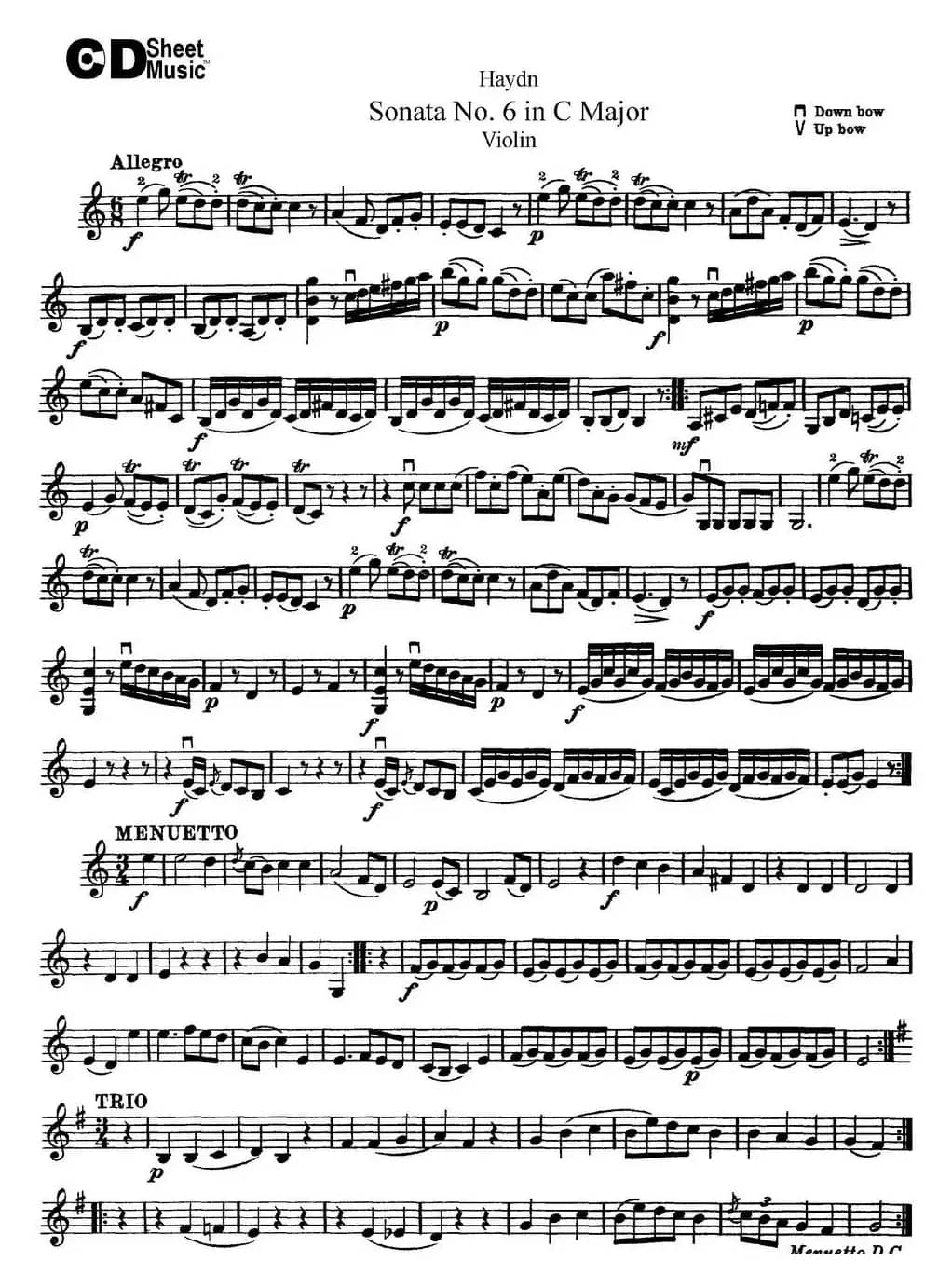 Violin Sonata No.6 in C Major