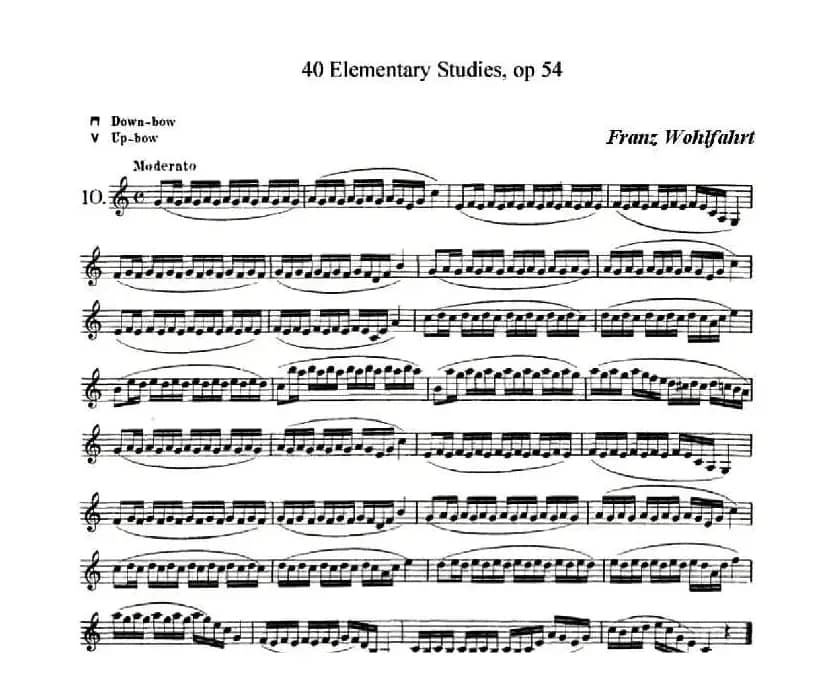 40首小提琴初级技巧练习曲之十