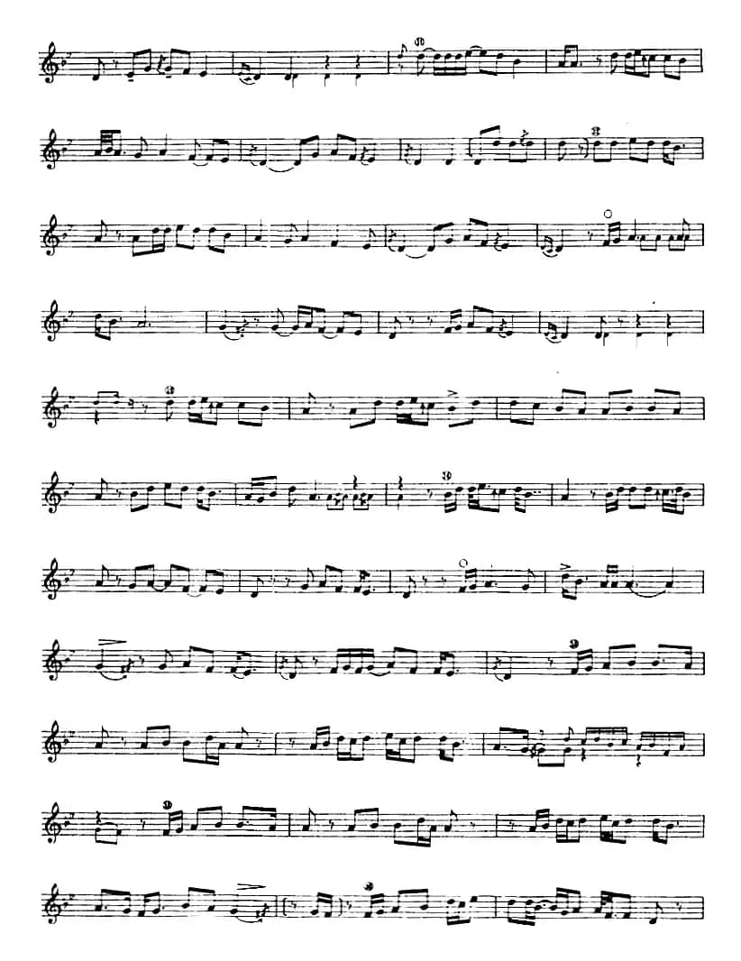 十二木卡姆：Ⅻ 依拉克木卡姆 510——520（主旋律谱）