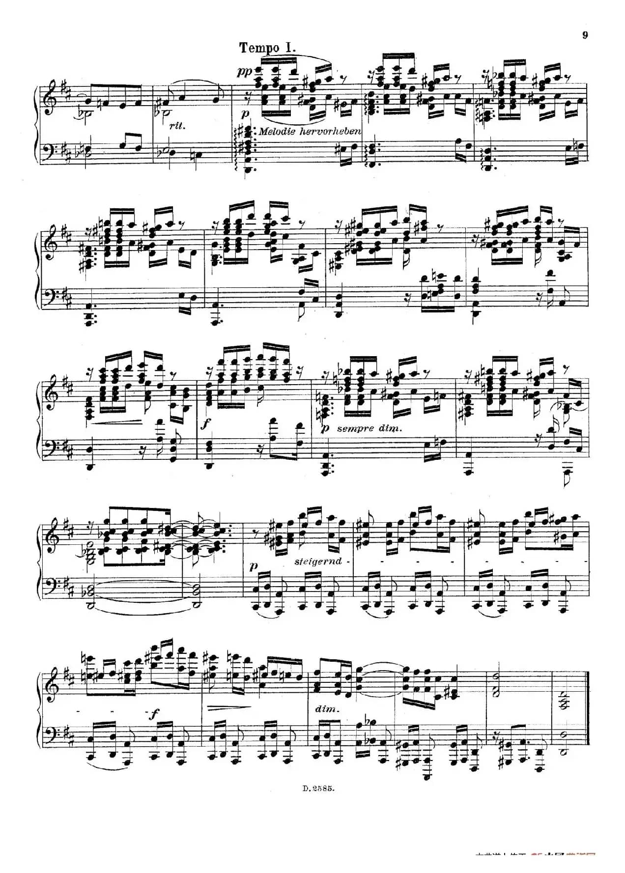 Fantasien über Gedichte von Richard Dehmel Op.9（德默尔之诗幻想曲3. 爱情）