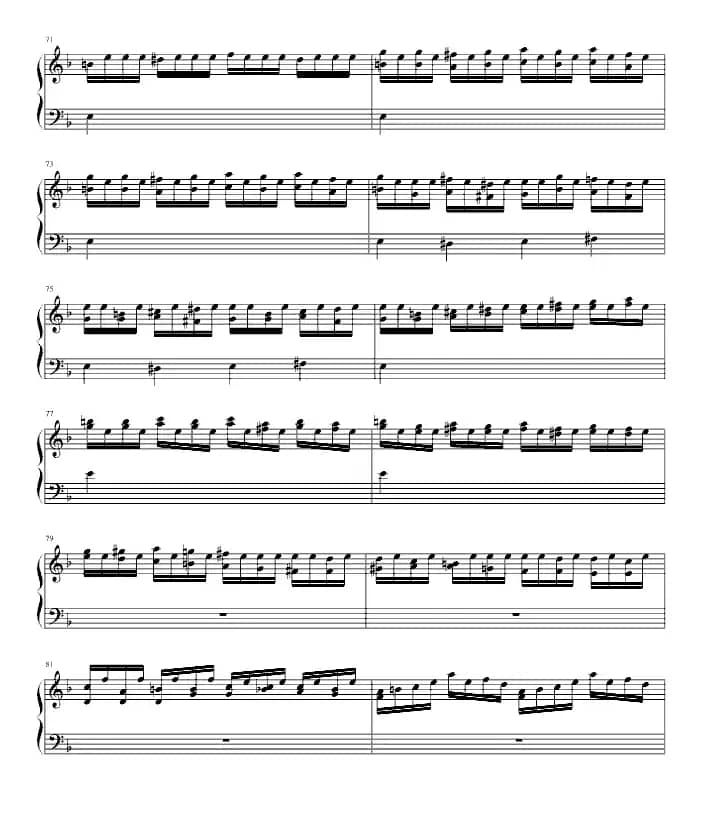 Concerto（巴赫第一键盘乐协奏）