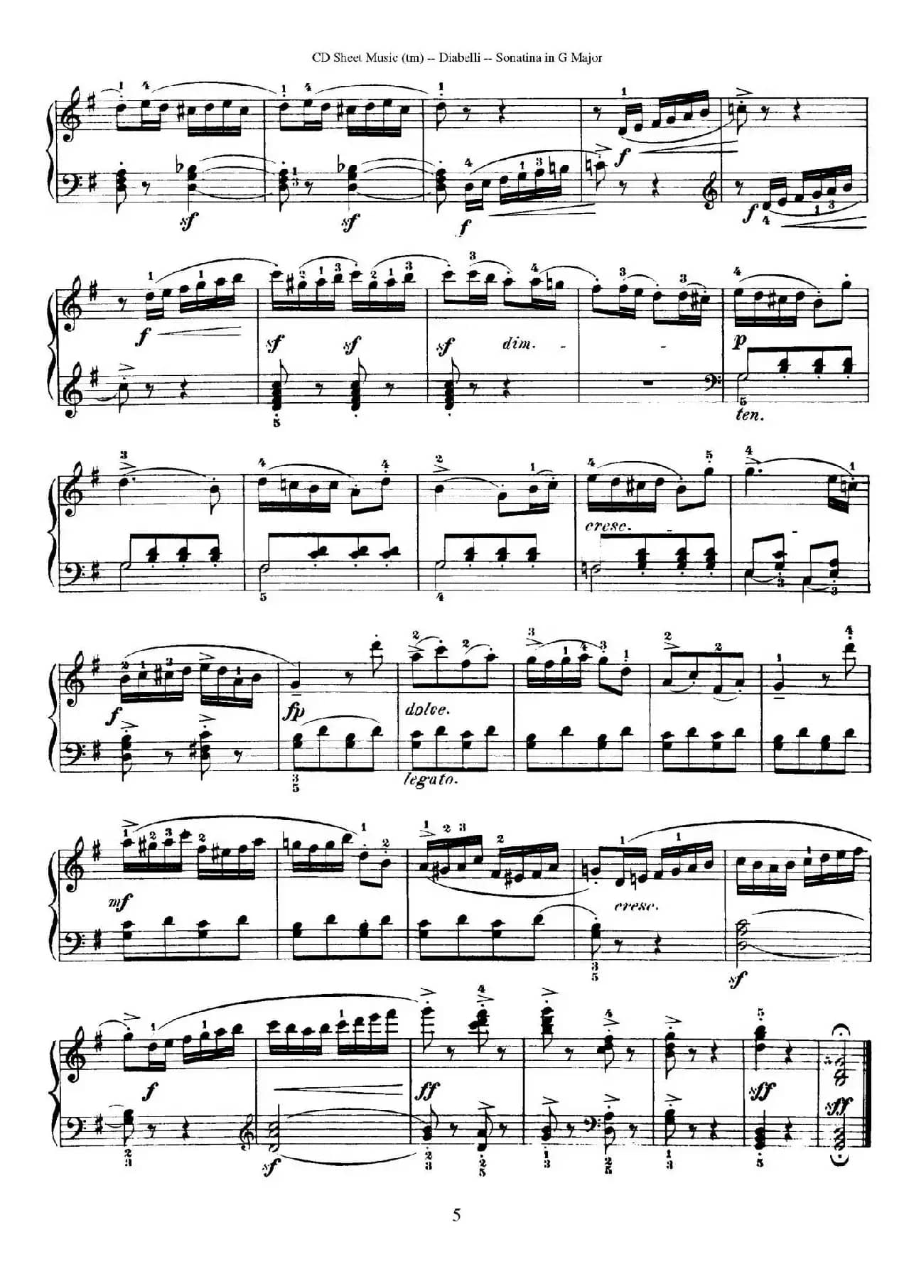 4 Piano Sonatinas（4首钢琴小奏鸣曲）（Op.151 No.1）