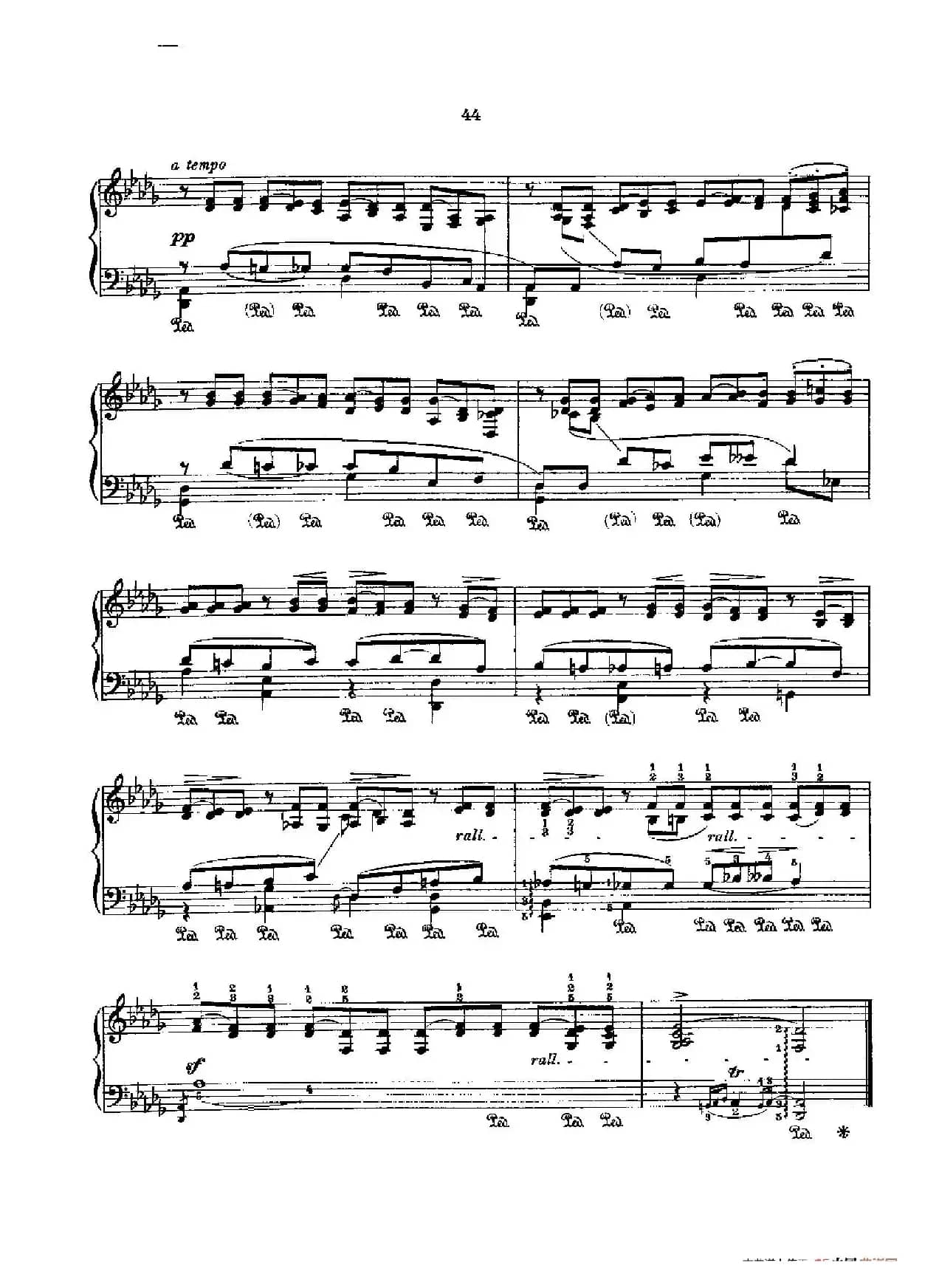 53首以肖邦练习曲为素材而作的练习曲(No.45A)