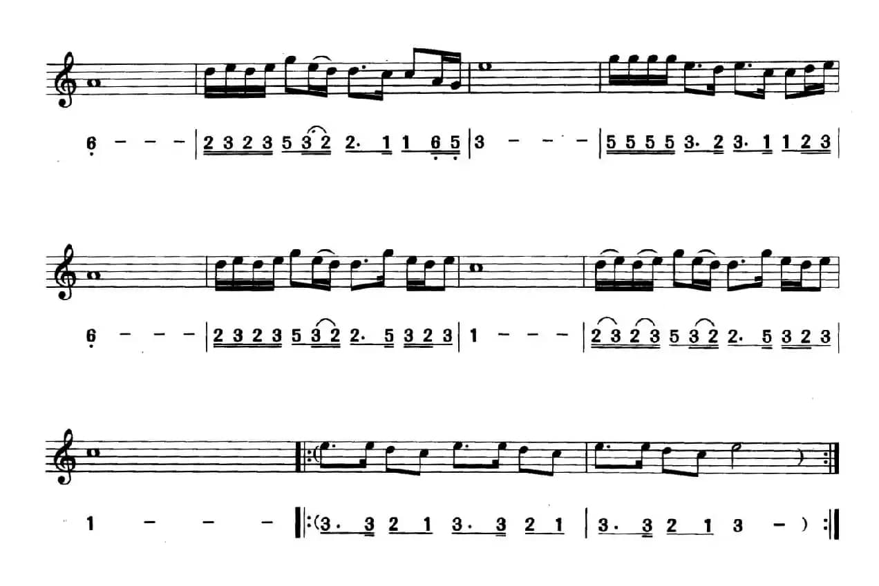 恋曲1990（线简谱对照版）