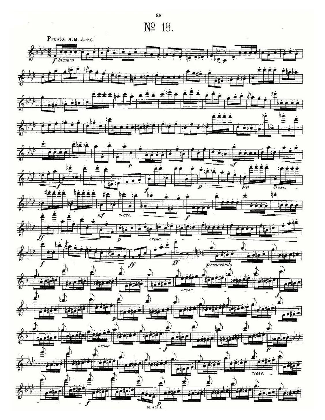 24首长笛练习曲 Op.15 之16—20