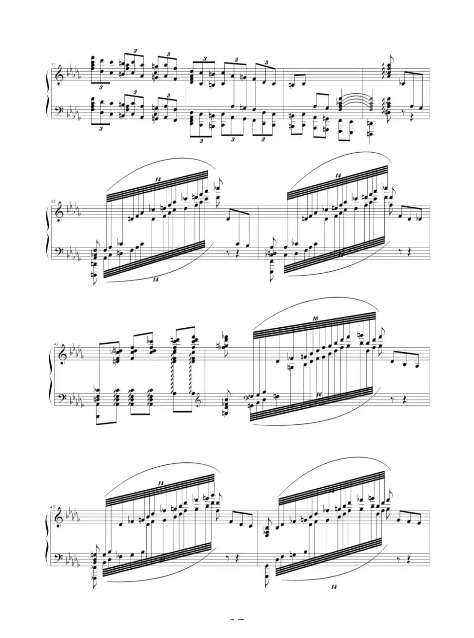 降b小调第一钢琴协奏曲（四手联弹）