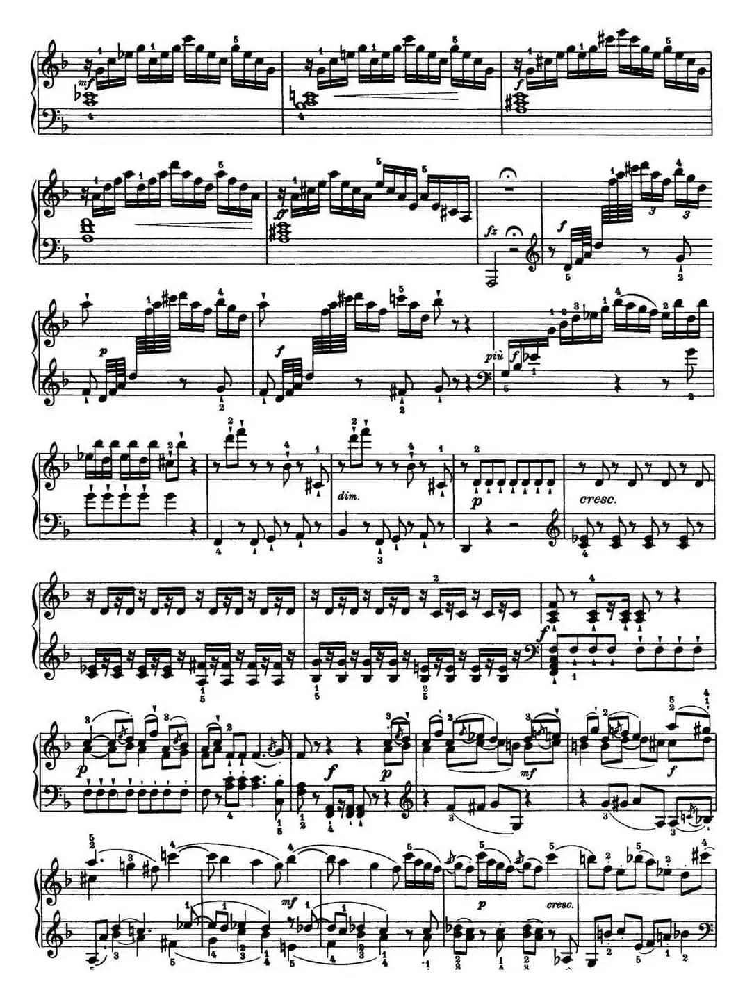 海顿 钢琴奏鸣曲 Hob XVI 29 in F major