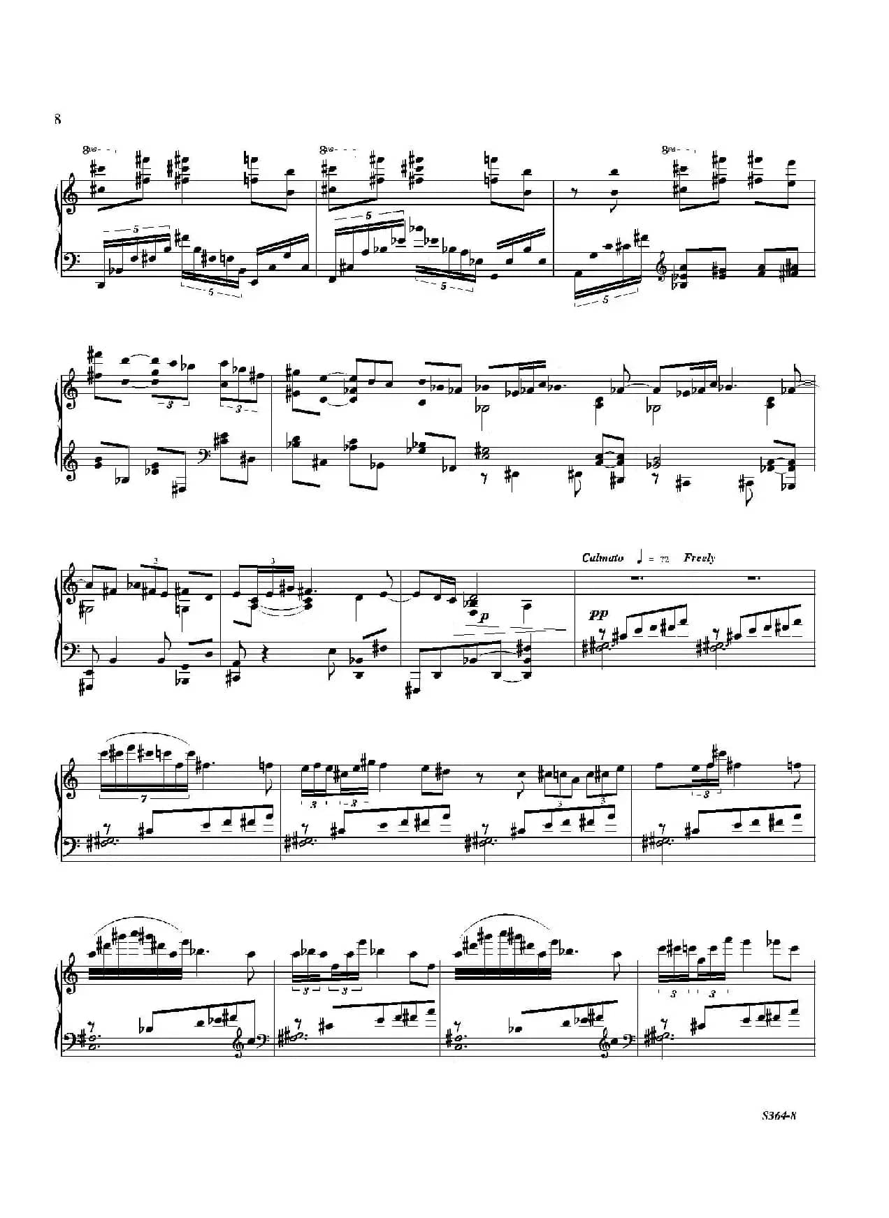 Piano Sonata No.8（第八钢琴奏鸣曲）（1）
